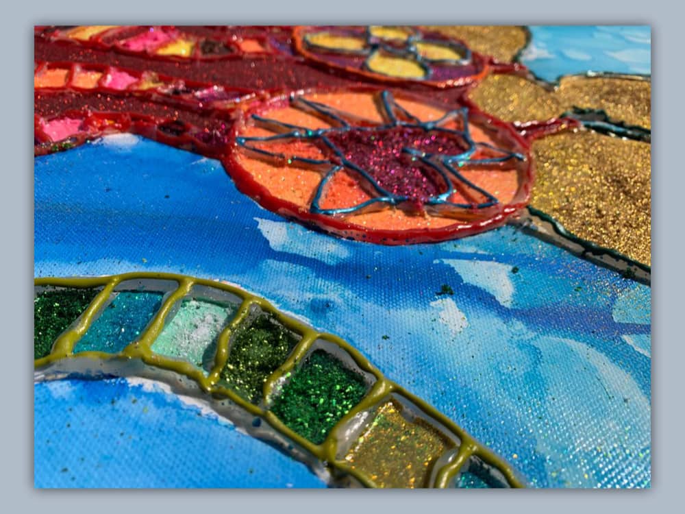 Dancer With-Green-Ribbon-Detail