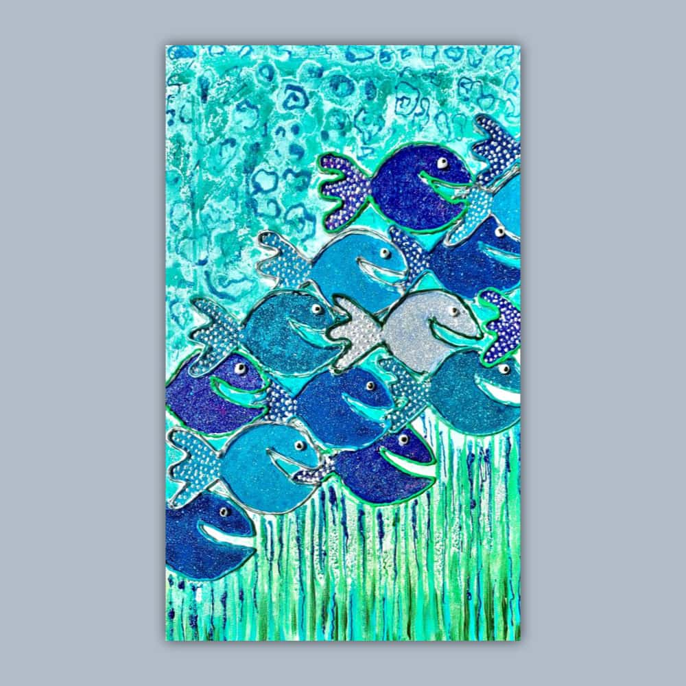 Happy Fishes-Tuerkis-Fullsize